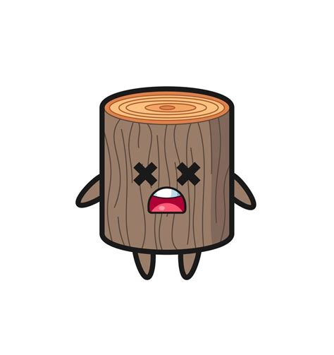 the dead tree stump mascot character 7787326 Vector Art at Vecteezy