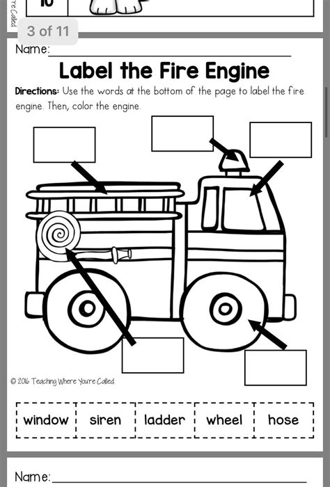 Fire Safety Preschool Worksheets