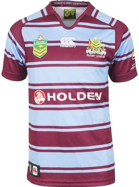 New Australia Rugby League Blue & Maroon Jersey 2014-2015- Kangaroos ...