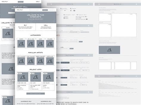 Low Fidelity Wireframing System - Free Sketch Resource | Sketch Elements