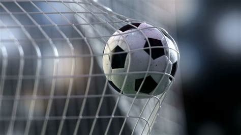 animated Soccer ball flying into goal net - Animated 3d 1