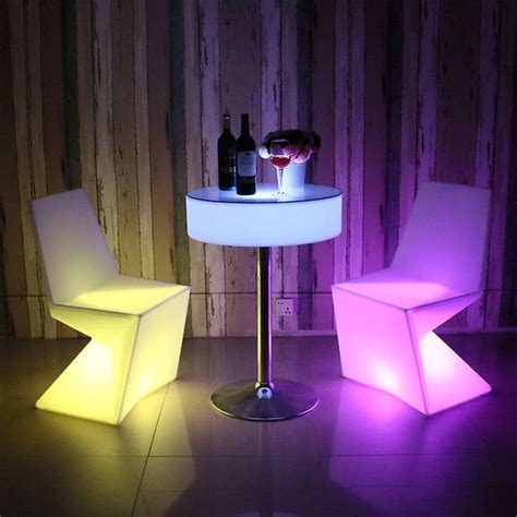 LED round highboy table | high top party tables