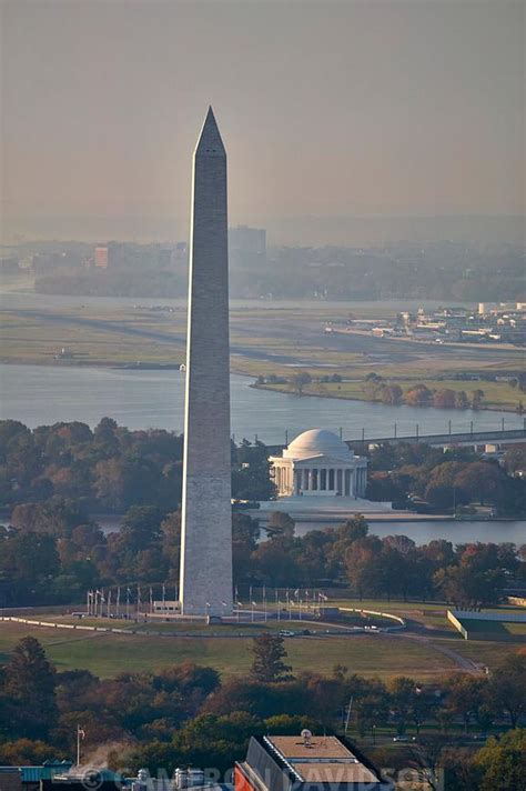 Aerial photograph of the Washington Monument in Washington DC - Stock Image - Everypixel