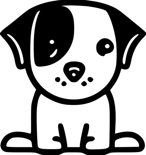 Dog - Black and White Isolated Icon - Vector illustration 24163490 ...