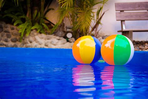 Royalty Free Swimming Pool Party Summer Beach Ball Pictures, Images and Stock Photos - iStock