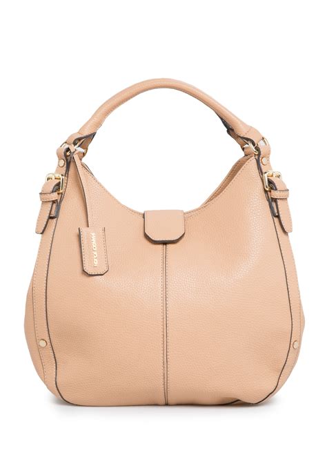 Lyst - Mango Pebbled Hobo Bag in Natural