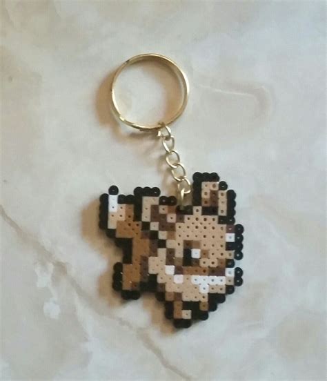 Mini perler bead key chain pokemon eevee Pearler Bead Patterns, Pearler ...