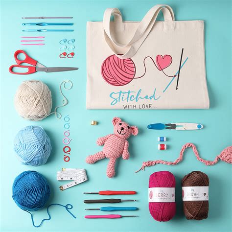 DIY Crochet Kit With Crochet Hooks Yarn Set for All Ages - Etsy