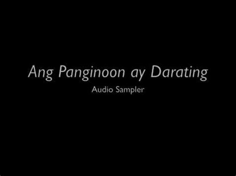 ANG PANGINOON AY DARATING - Sa Kanyang Pagdating, MISA DELGADO BOOK IIII Chords - Chordify