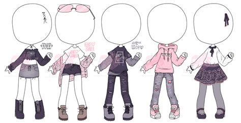 [Closed - Thank you!] February Outfit Adopts by LoveFromEsth Fashion Design Drawings, Fashion ...