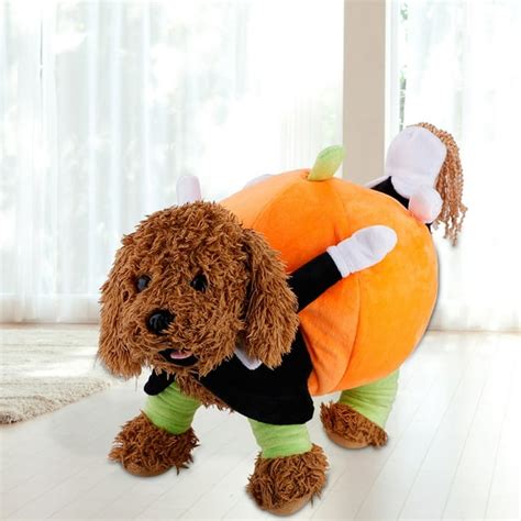 LYUMO Pet Dog Clothes Funny Comic Pumpkin Costume Outfit Skin-friendly for Halloween Christmas ...