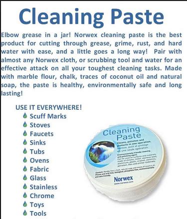 Lisa's Natural Cleaning : Norwex Cleaning Paste!