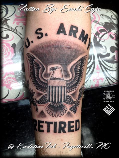 American Eagle US Army Retired Scar Cover Tattoo by enokisoju ...