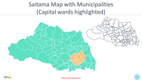 Japan Saitama Map - OFO Maps