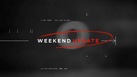 SNL Weekend Update Opening Titles in 2023 | Snl weekend update, Weekend ...