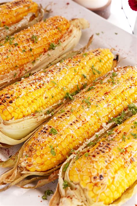 Grilled Corn On The Cob - Foxy Folksy