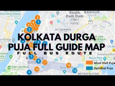 Durga Puja Map 2024 | Complete Guide | Durga Puja Bus Route Map ...