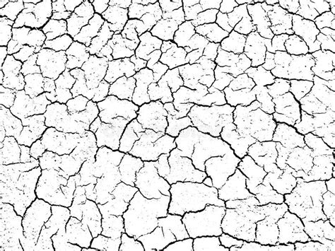 The Cracks Texture White and Black. Vector Background Stock Vector ...