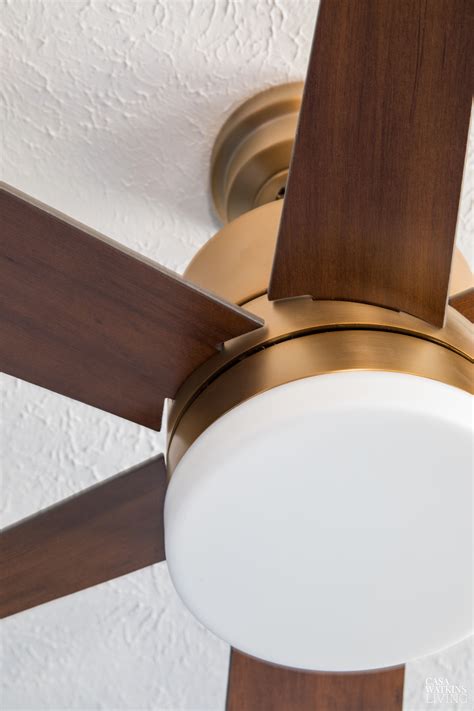 modern-brass-ceiling-fan - Casa Watkins Living