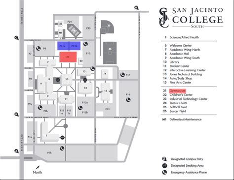 San Jac Central Campus Map – Map Vector