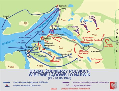 battle of Narvik -Polish forces en route to Narvik