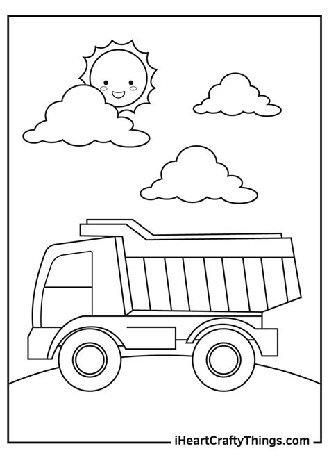 Tractor Trailer Coloring Page