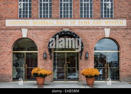 National Baseball Hall of Fame Museum at Cooperstown New York Stock ...