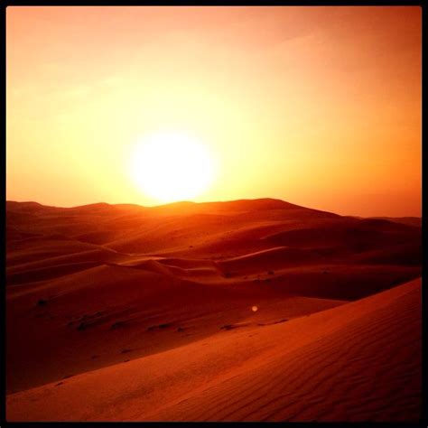 The sunset in Rub Al Khali