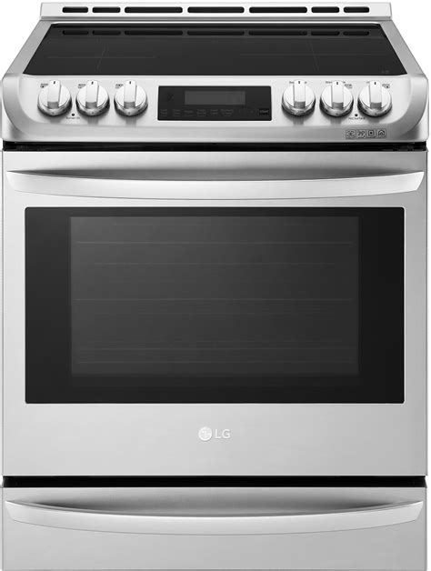 LG LSE4617ST 30 Inch Slide-In Induction Smart Range with 5 Cooktop ...