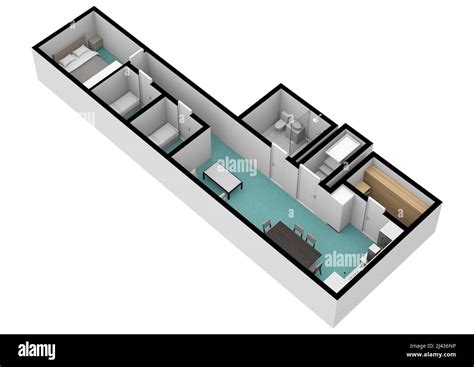 Underground bunker. Bunker. Bunker floor plan. Bunker floor plan. 3D ...