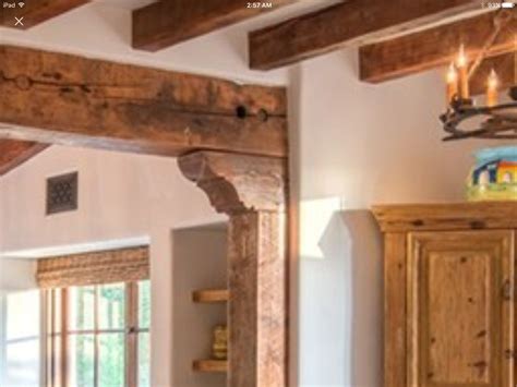 The rustic, hand hewn beams and corbel design. Andrew Wright, arch. Paul Schatz & Mary Maher ...