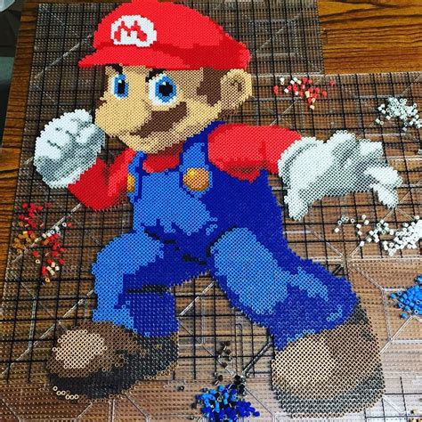 Dibujos De Mario Bros Pixelados 610 Super Mario Ideas Perler Bead ...