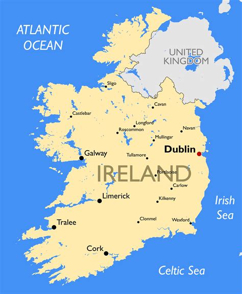 Ireland Map - Guide of the World