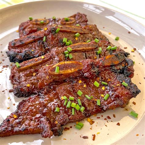 Easy Korean BBQ Short Ribs. A secret ingredient tenderizes them!