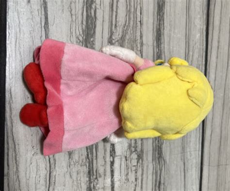 Super Mario Bros Princess Peach Plush Toy Nintendo Soft Stuffed Pink 8 ...