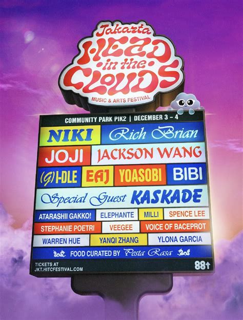 Harga Tiket Festival Head In The Clouds Jakarta 2022 - Dafunda.com