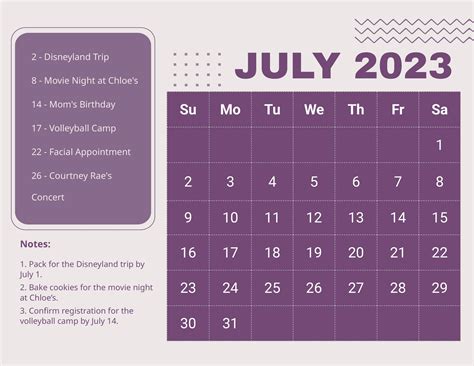 Simple Year 2023 Calendar Template in Illustrator, PSD, Word - Download | Template.net