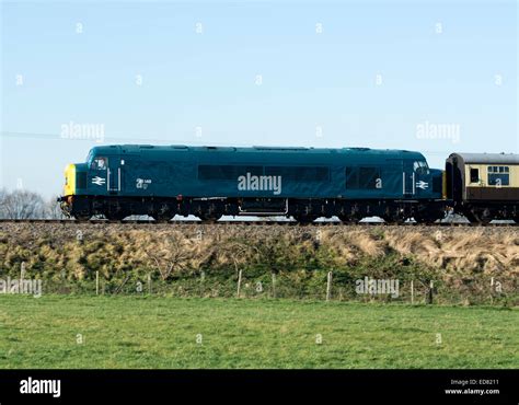 Class 45 diesel locomotive on the Gloucestershire and Warwickshire ...