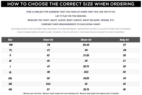 Uniform Size Charts - Alleson Jersey and Intensity Pants