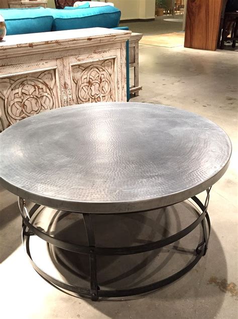 Hammered Metal Coffee Table Target : Artisan Hammered Metal Coffee Table | Metal coffee table ...