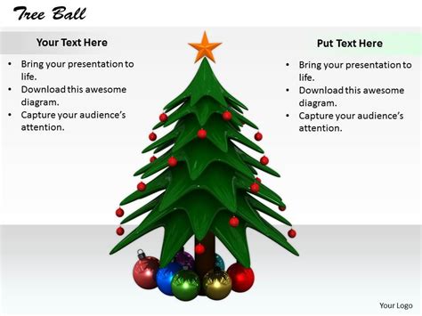 0514 Illustration Of Christmas Tree Image Graphics For Powerpoint ...