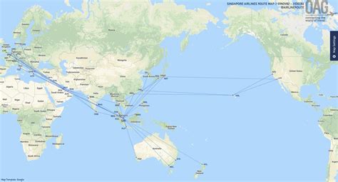 Map Of Singapore Airlines Routes Maps Of The World 10800 | Hot Sex Picture