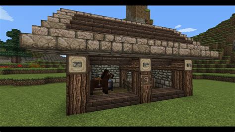 Minecraft : Medieval Usefull Stable Tutorial - YouTube