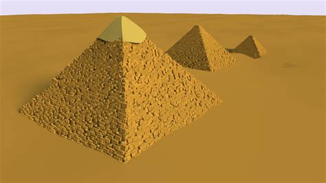 Pyramids of Giza Egypt - 3D Model by For 1 dolar