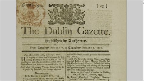 The British GENES blog: The Dublin Gazette from 1750-1800 is online Ancestry Genealogy ...