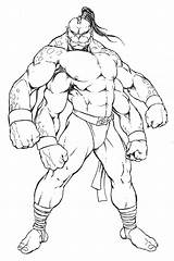 Mortal Kombat Goro Cyrax Zero Colorir Printcolorcraft Kleurplaten  sketch template