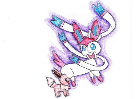 Eevee and Sylveon by MintStarMari on DeviantArt