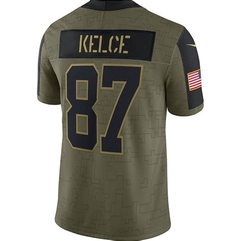 Nike Men's Kansas City Chiefs Travis Kelce #87 Salute to Service Name and Number Jersey | Academy