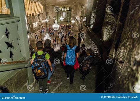 Wieliczka Salt Mine Museum in Krakow, Poland Editorial Stock Image - Image of hall, wooden ...