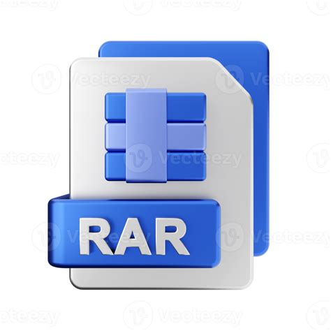 3d rar file icon illustration 22359874 PNG